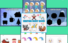 Winter Busy Book Toddler Busy Book Printable Winter Activity Binder Quiet Book Made By Teachers