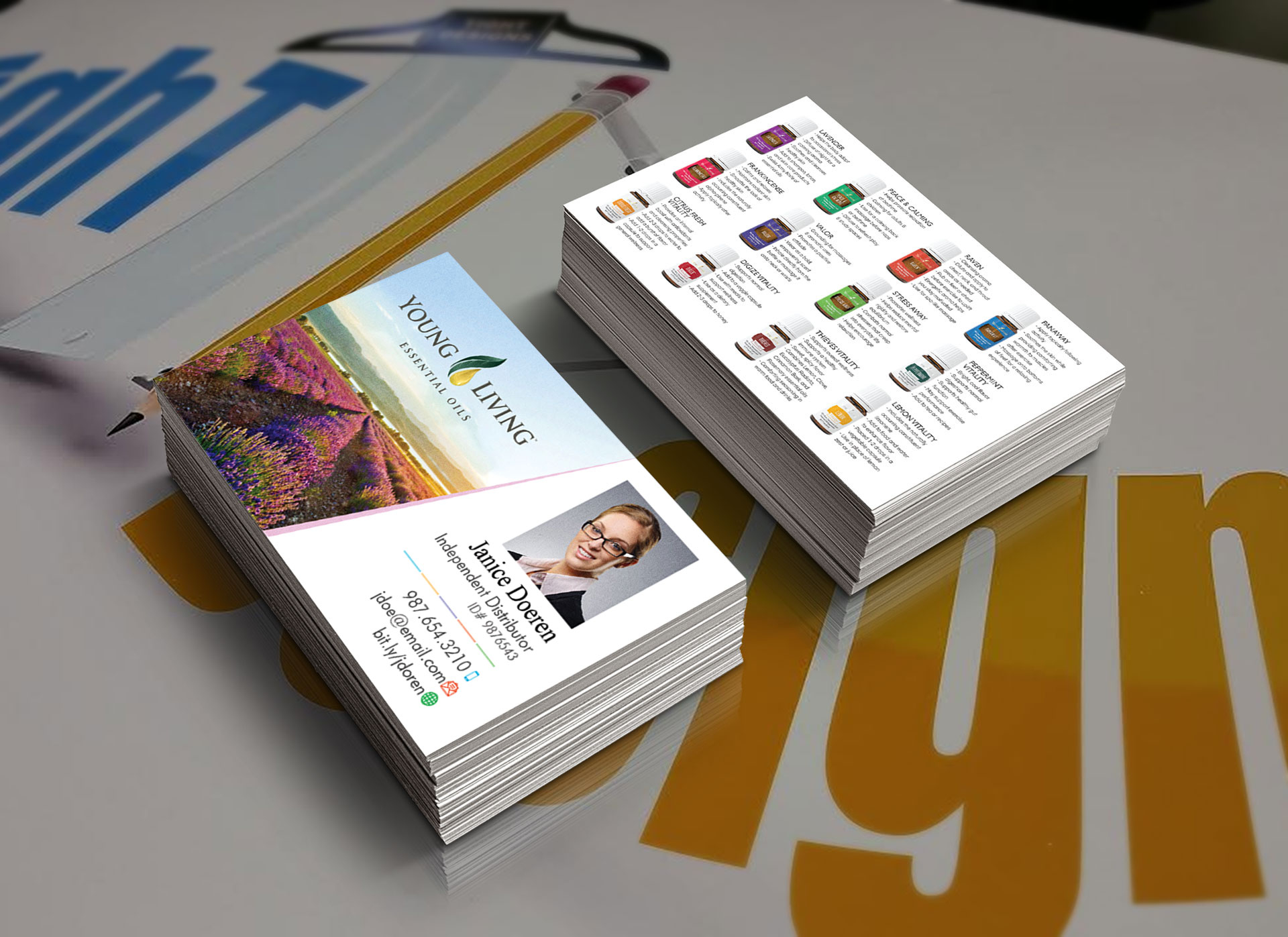 Free Printable Young Living Business Cards