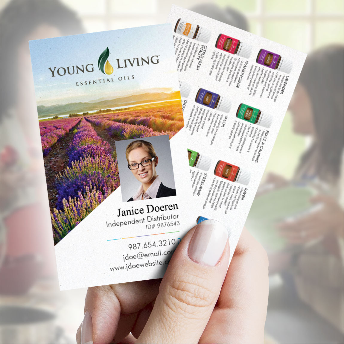 Young Living Business Cards Tight Designs Printing Service Of Pembroke Pines FL